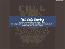 Tablet Screenshot of fullbodybrewing.com